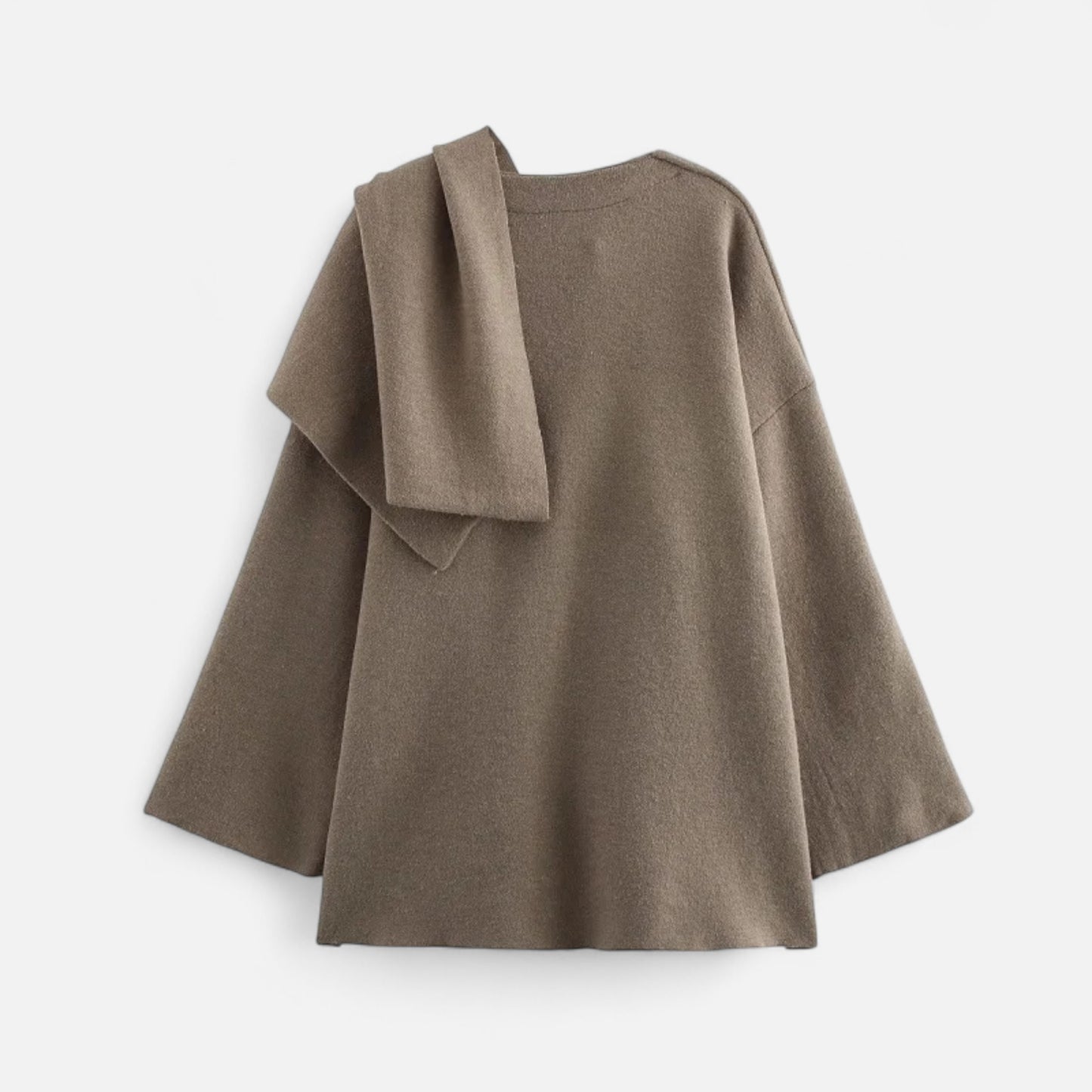 Women’s Elegant Woven Sweater-Coat