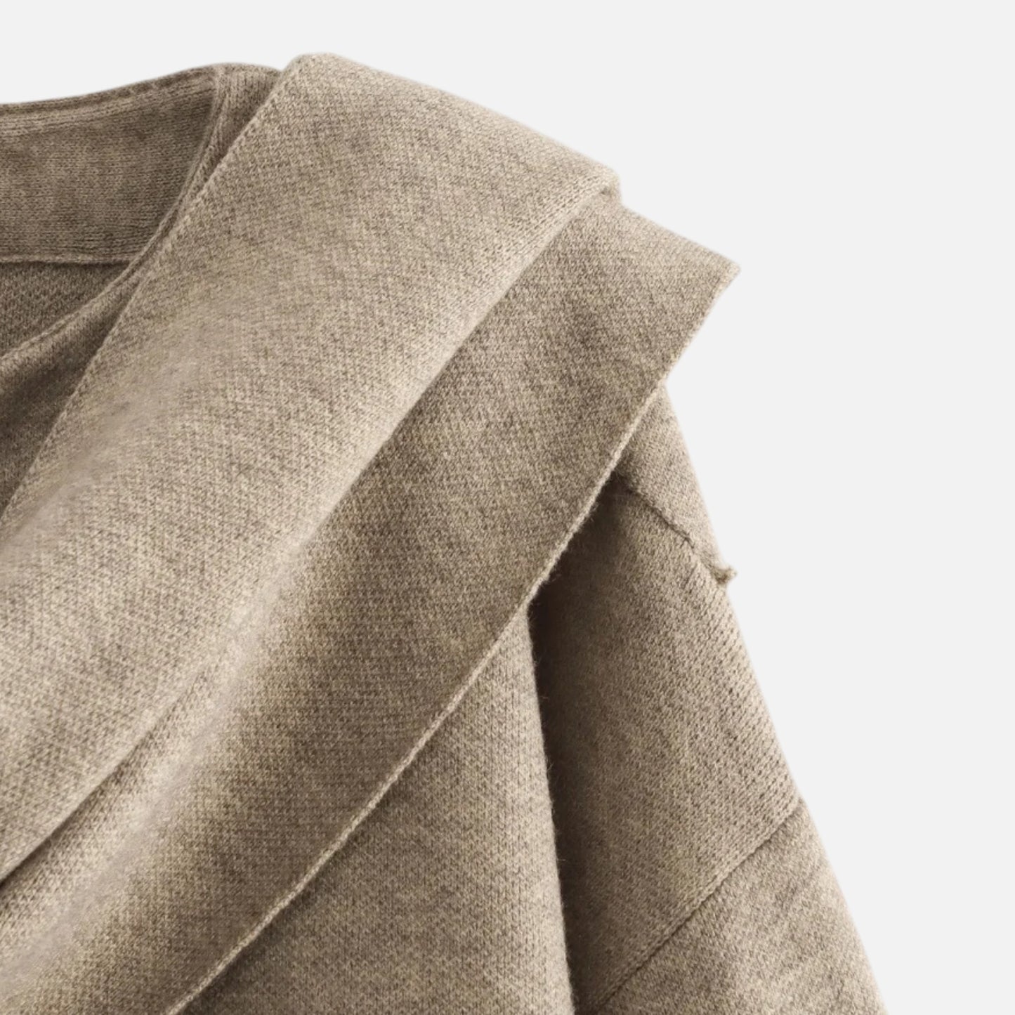 Women’s Elegant Woven Sweater-Coat