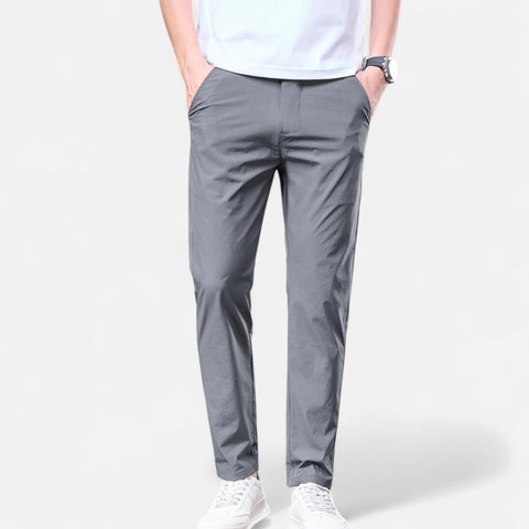 Celvarin | Men’s Premium Ice Silk Summer Trousers with Elastic Waist