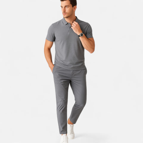 Celvarin | Men’s Premium Ice Silk Summer Trousers with Elastic Waist