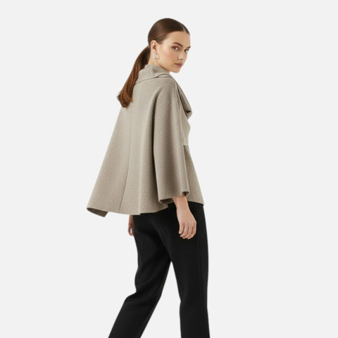 Women’s Elegant Woven Sweater-Coat