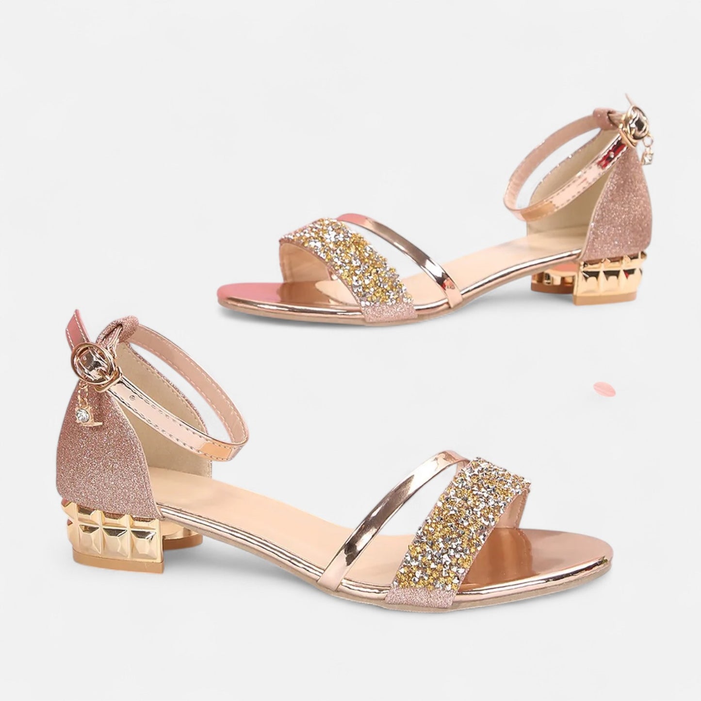 Celvarin | Women’s Low Heel Open-Toe Sandals – Elegant & Comfortable Summer Shoes