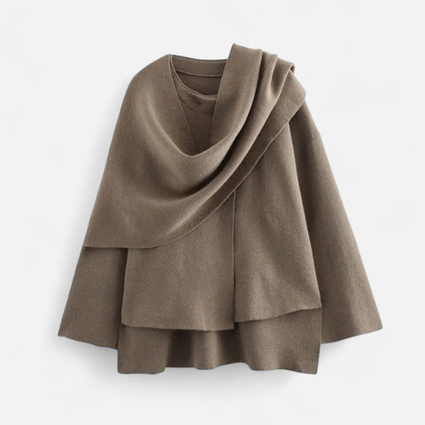 Women’s Elegant Woven Sweater-Coat