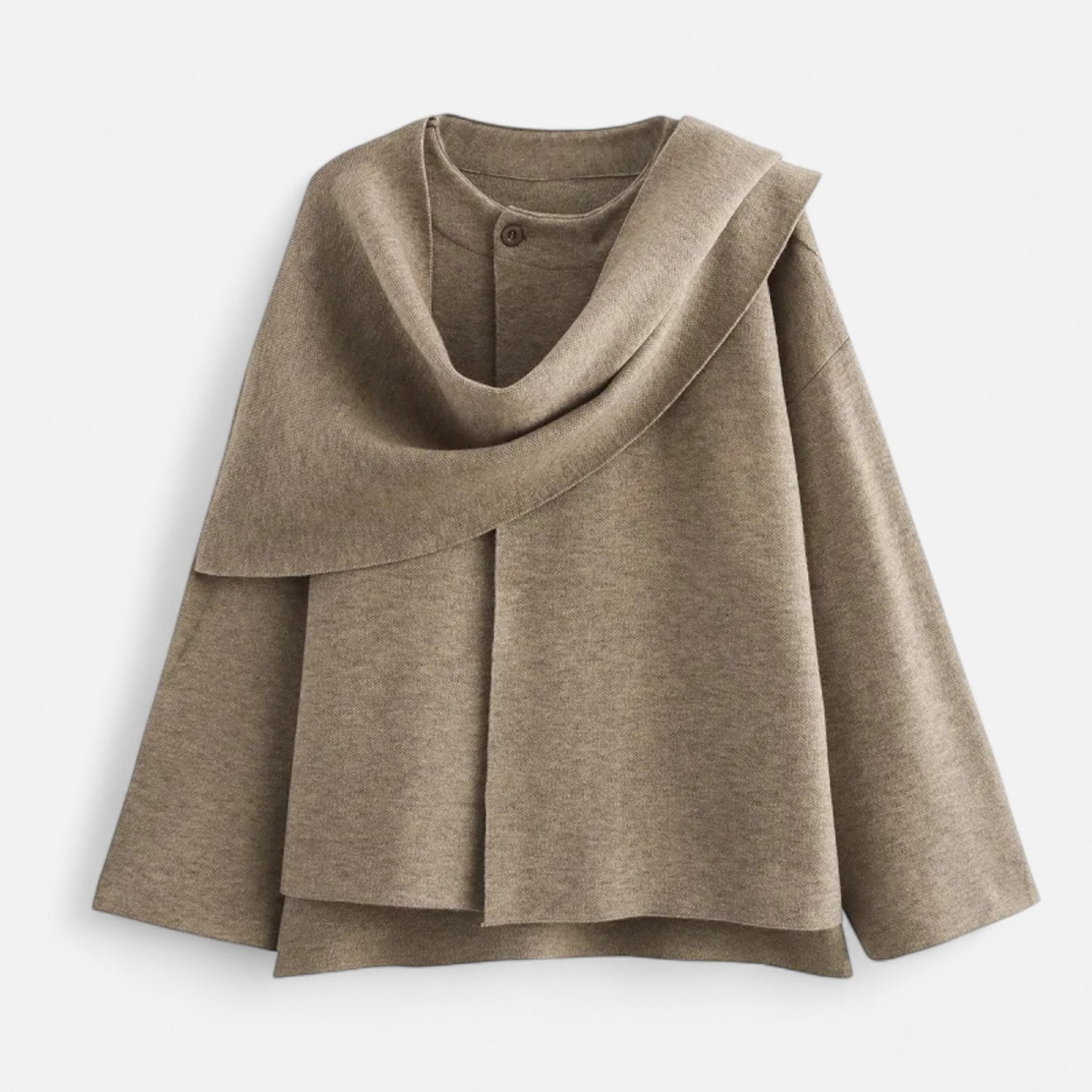 Women’s Elegant Woven Sweater-Coat