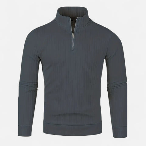 Celvarin | Men’s Quarter-Zip High Neck Sweater