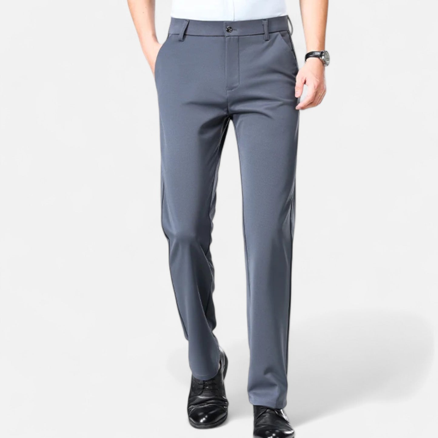 Celvarin | Herre Premium Slim Fit Business Bukser i Letvægtsstof