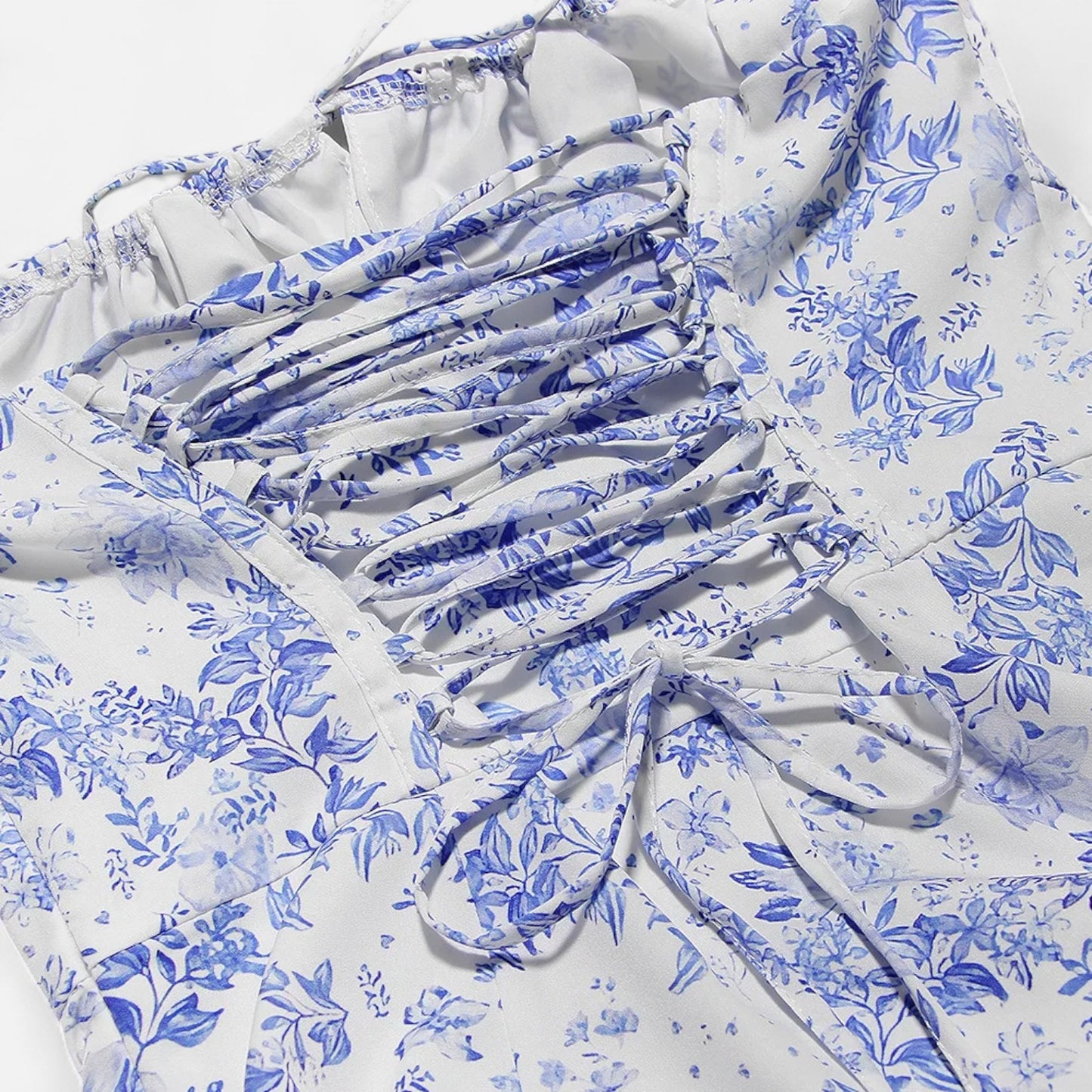 Celvarin | Women’s Premium Floral Print Midi Summer Dress with Spaghetti Straps