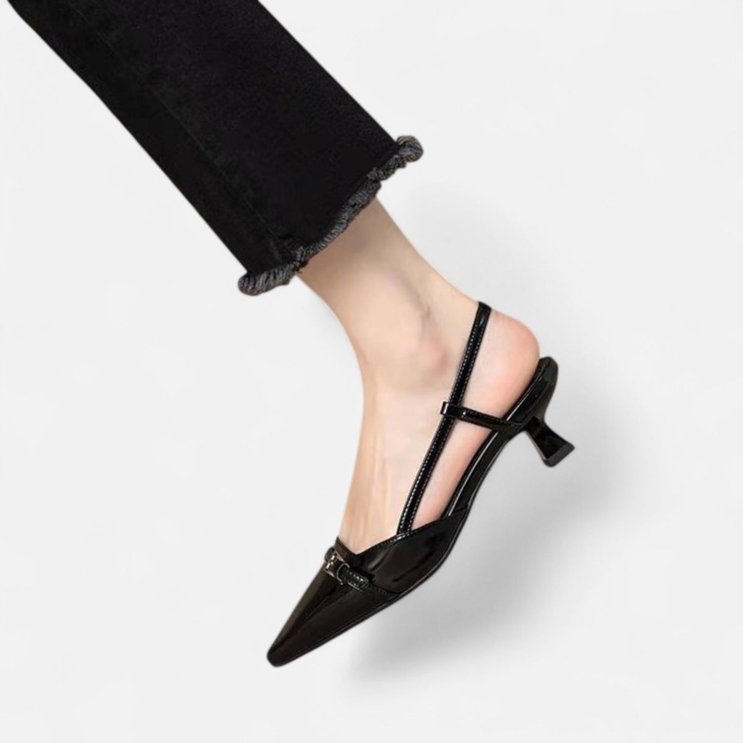 Celvarin | Women’s Premium Slingback Pumps with Pointed Toe and Mid Heel