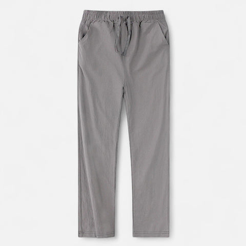 Celvarin | Men’s Premium Cotton-Linen Trousers with Elastic Waist