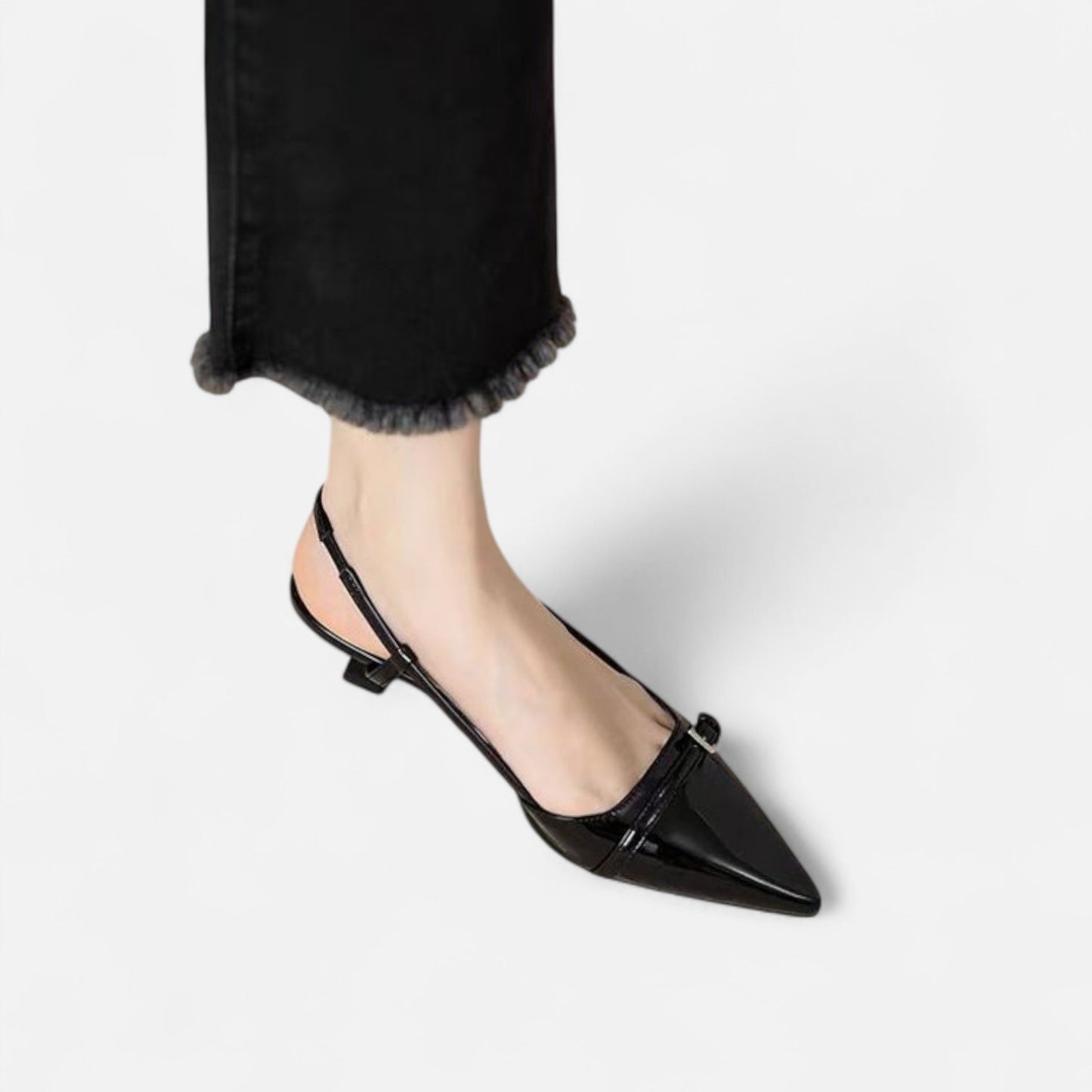 Celvarin | Women’s Premium Slingback Pumps with Pointed Toe and Mid Heel