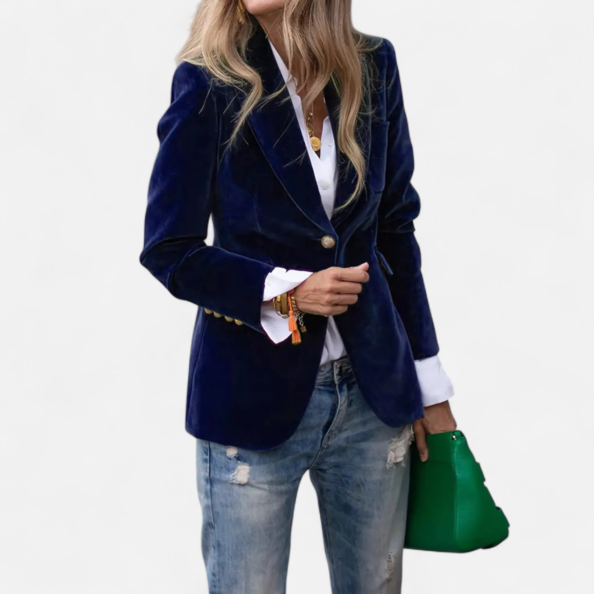 Women’s Heritage Blazer – Refined One-Button Design