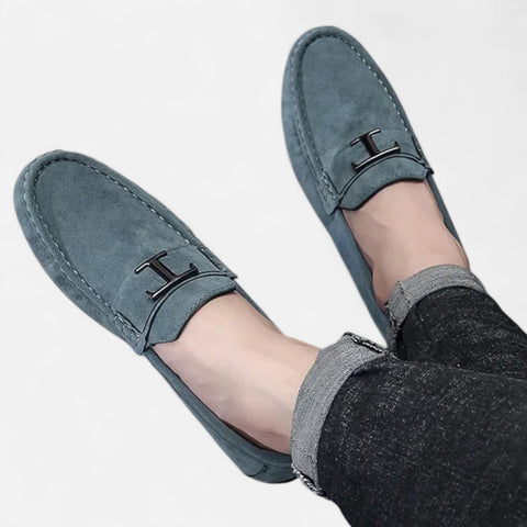 Celvarin | Men’s Premium Genuine Leather Slip-On Loafers – Soft Sole