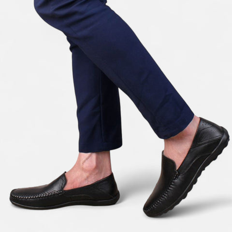 Celvarin | Men’s Premium Genuine Leather Slip-On Loafers – Italian Design