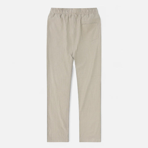 Celvarin | Men’s Premium Cotton-Linen Trousers with Elastic Waist