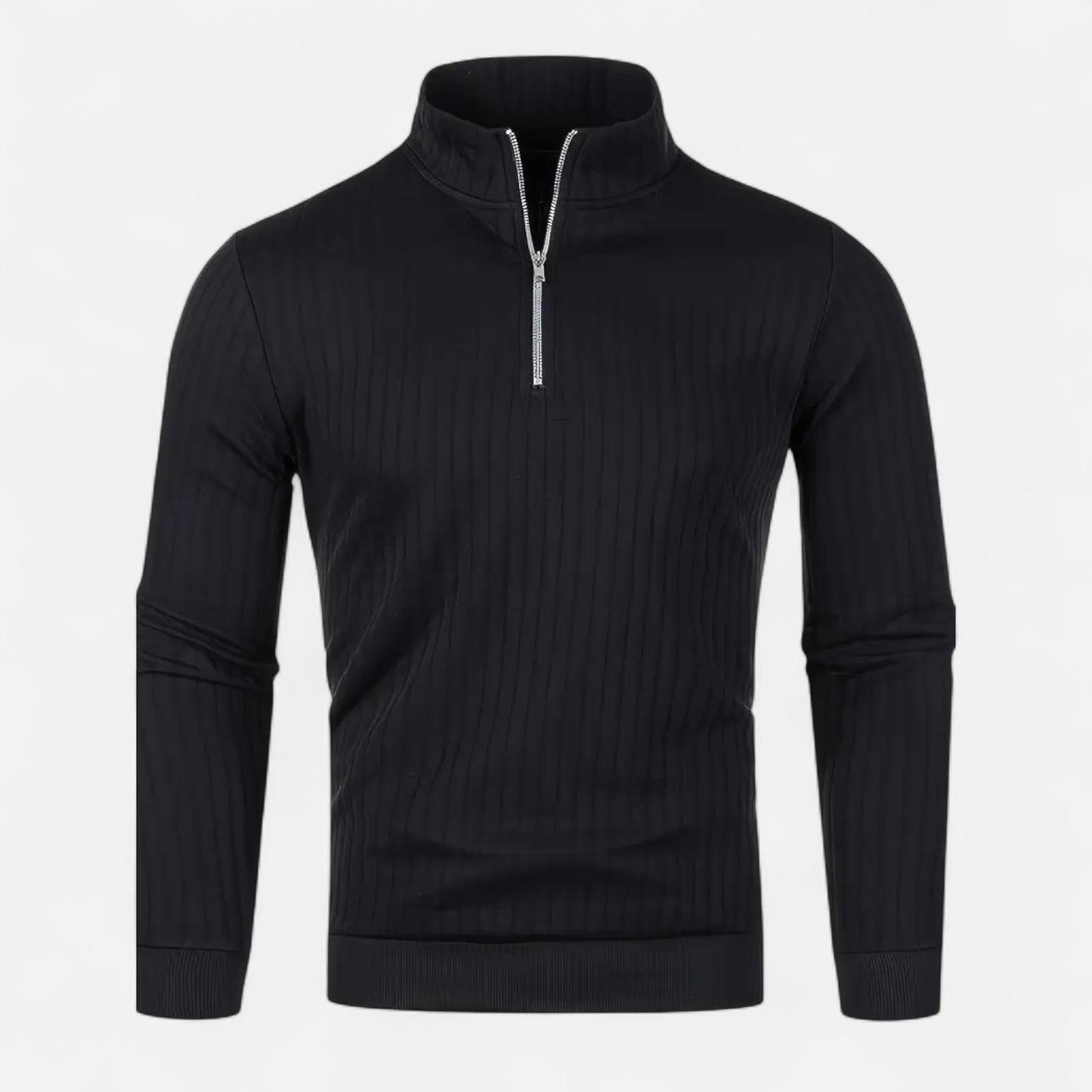 Celvarin | Men’s Quarter-Zip High Neck Sweater