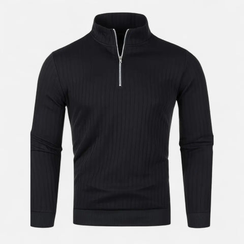 Celvarin | Men’s Quarter-Zip High Neck Sweater
