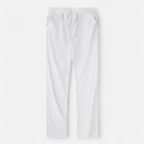 Celvarin | Men’s Premium Cotton-Linen Trousers with Elastic Waist