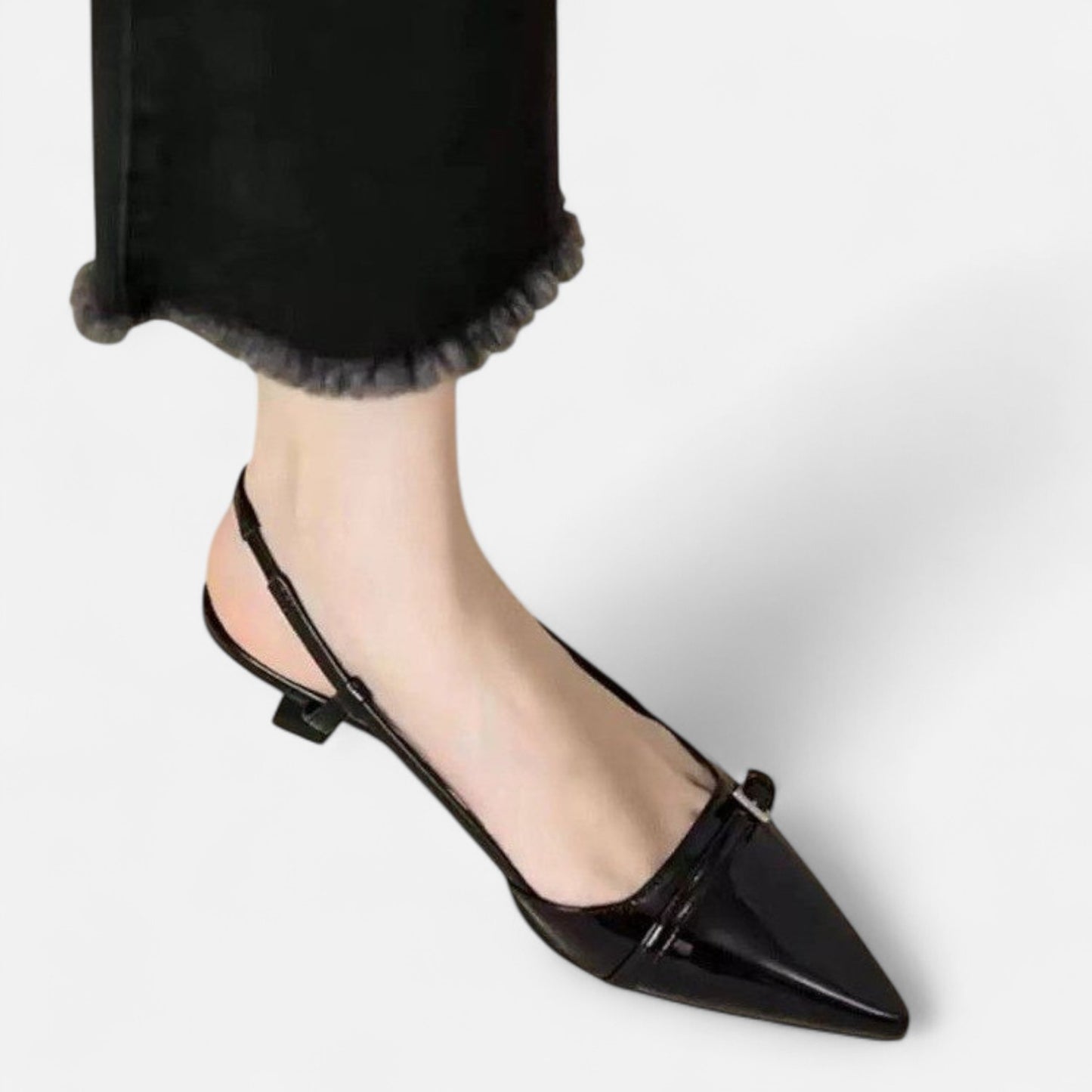 Celvarin | Women’s Premium Slingback Pumps with Pointed Toe and Mid Heel