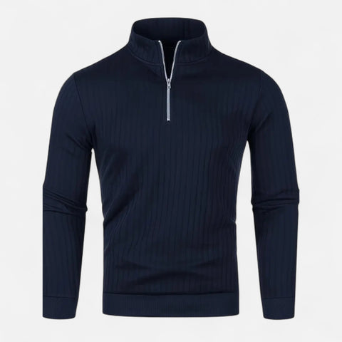 Celvarin | Men’s Quarter-Zip High Neck Sweater