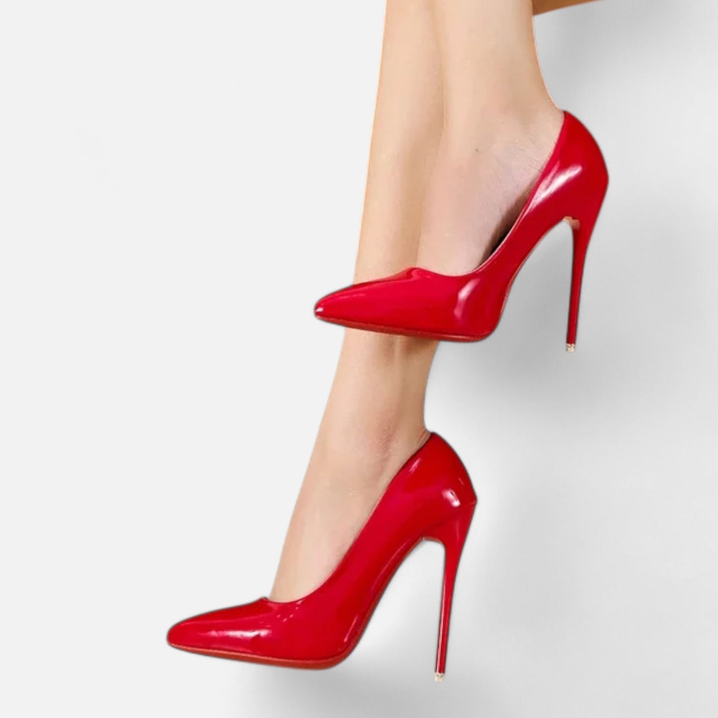 Celvarin | Women’s Premium Red Stilettos with Pointed Toe and Elegant Heel