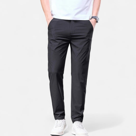 Celvarin | Men’s Premium Ice Silk Summer Trousers with Elastic Waist