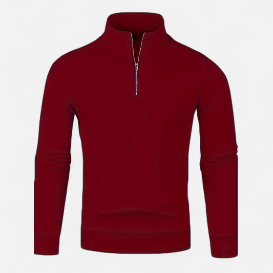 Celvarin | Men’s Quarter-Zip High Neck Sweater