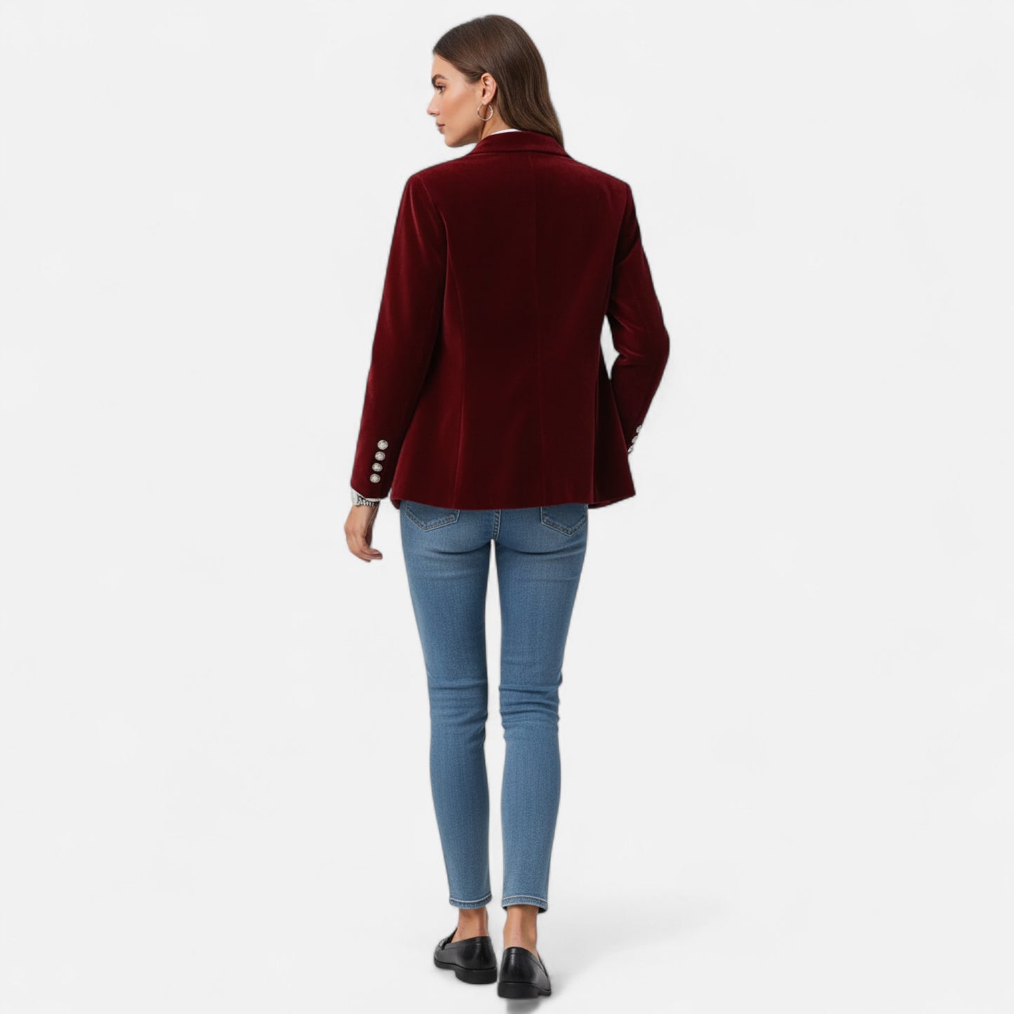 Women’s Heritage Blazer – Refined One-Button Design