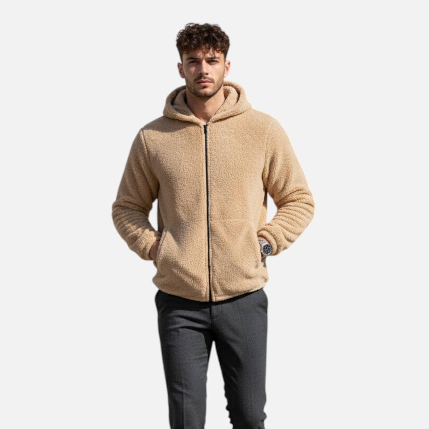 Men’s Plush Fleece-Lined Jacket