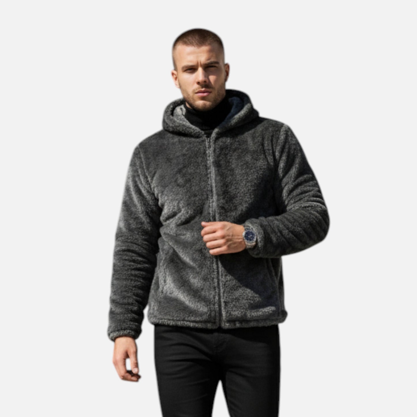 Men’s Plush Fleece-Lined Jacket