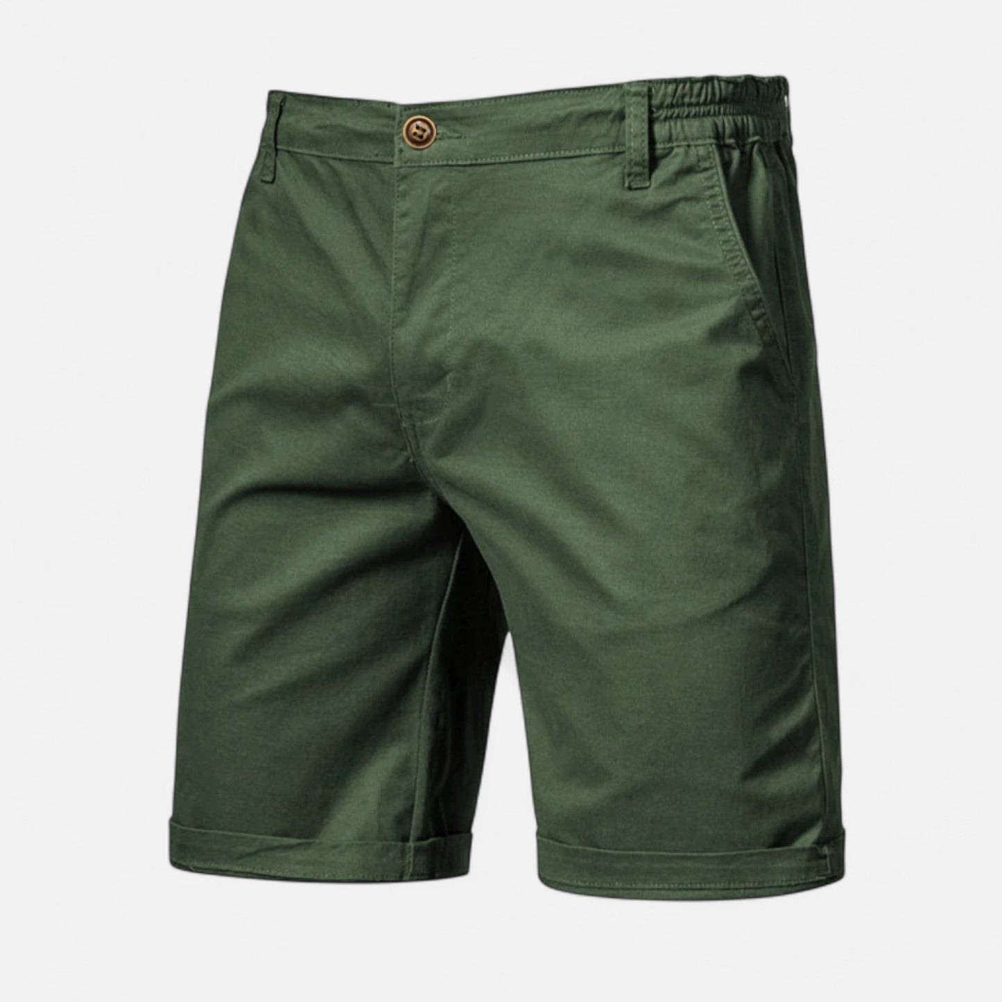 Celvarin | Men’s Premium Cotton Shorts with Elastic Waist