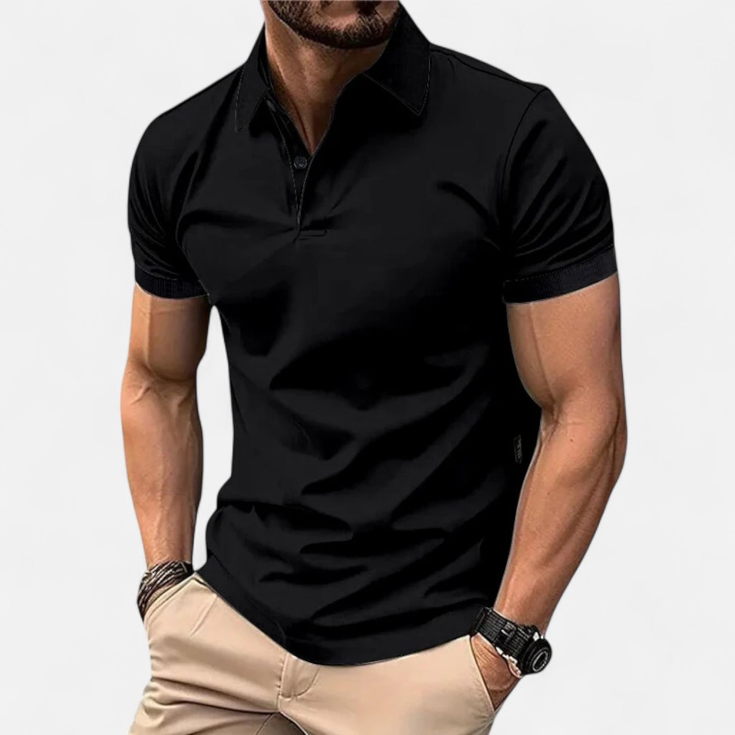 Celvarin | Men’s Premium Short-Sleeve Cotton Polo Shirt
