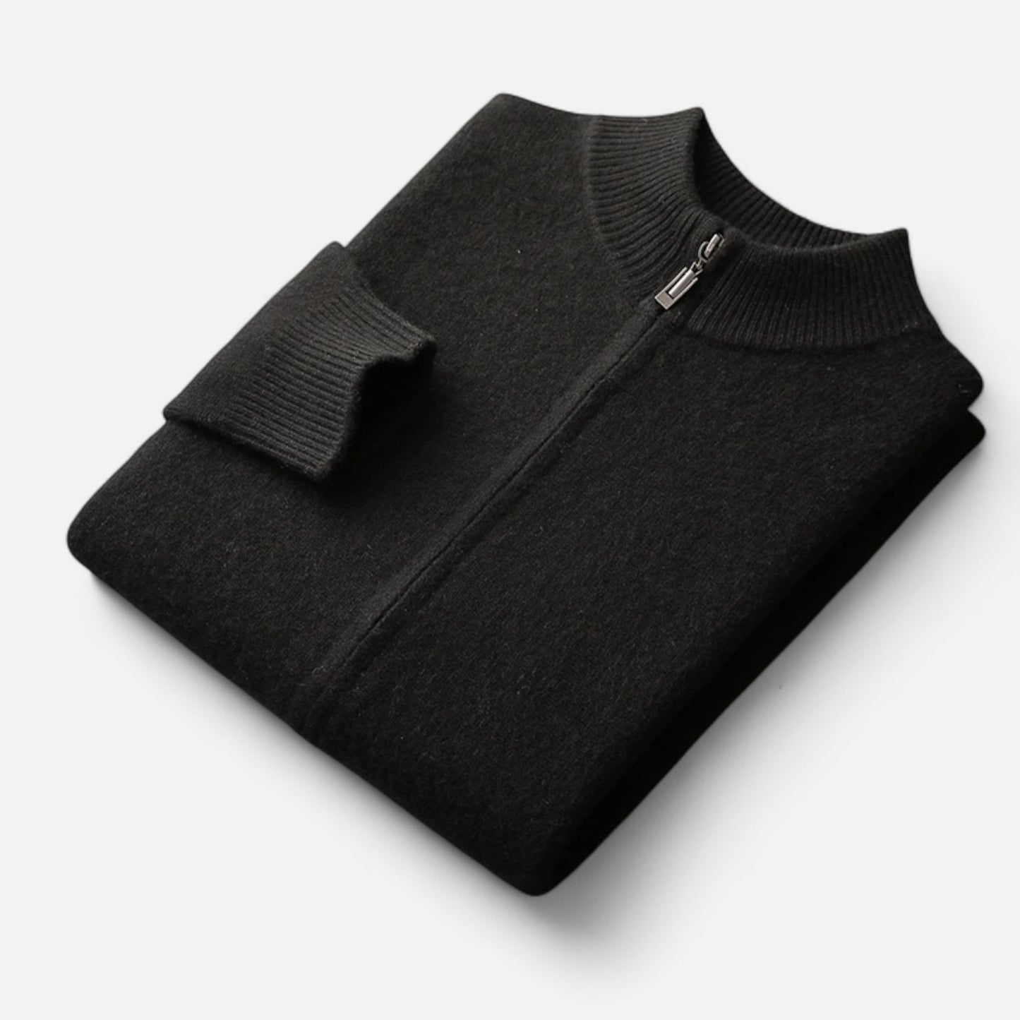 Celvarin | Men’s Merino Wool Zip Cardigan