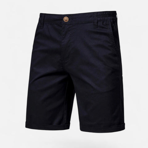 Celvarin | Men’s Premium Cotton Shorts with Elastic Waist