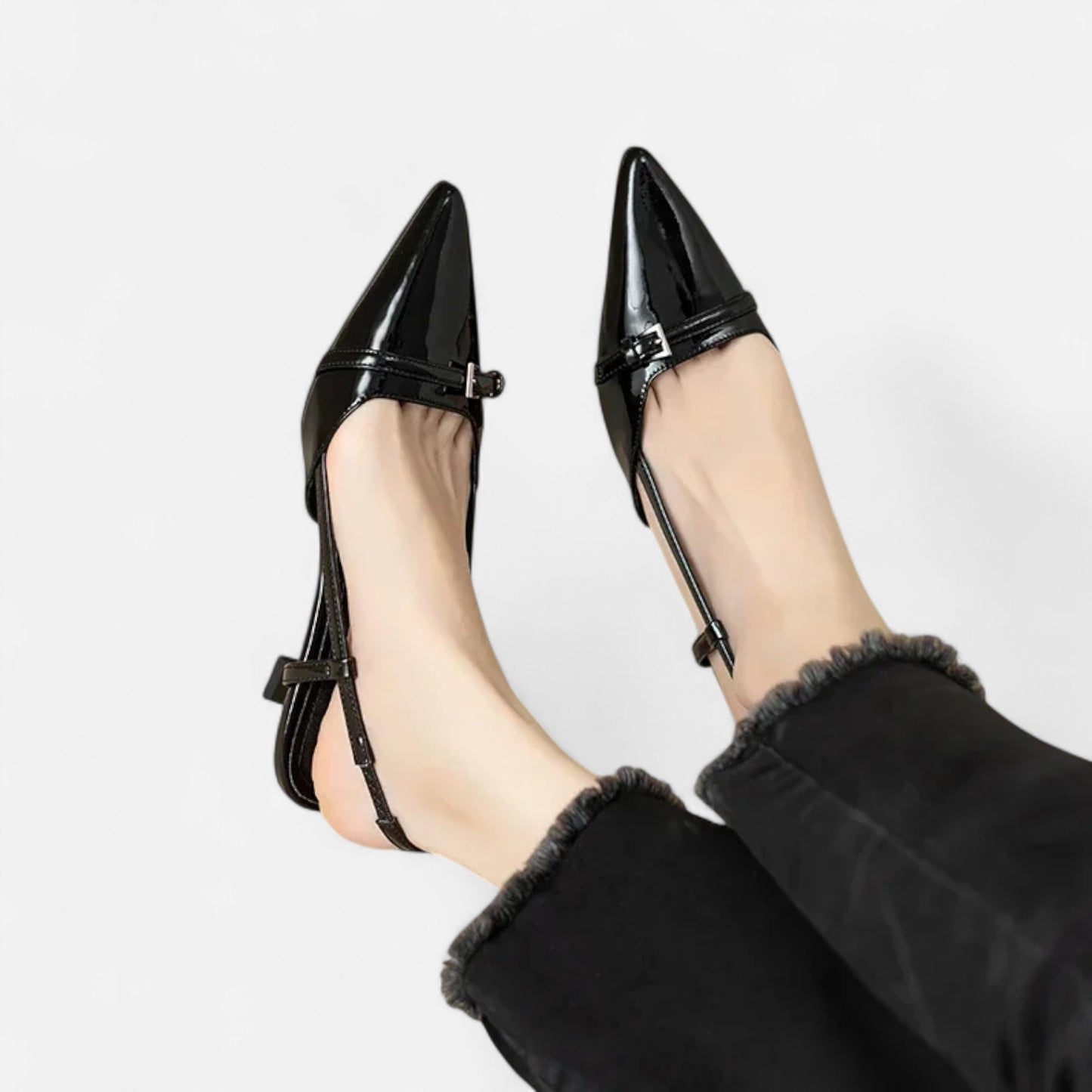 Celvarin | Women’s Premium Slingback Pumps with Pointed Toe and Mid Heel