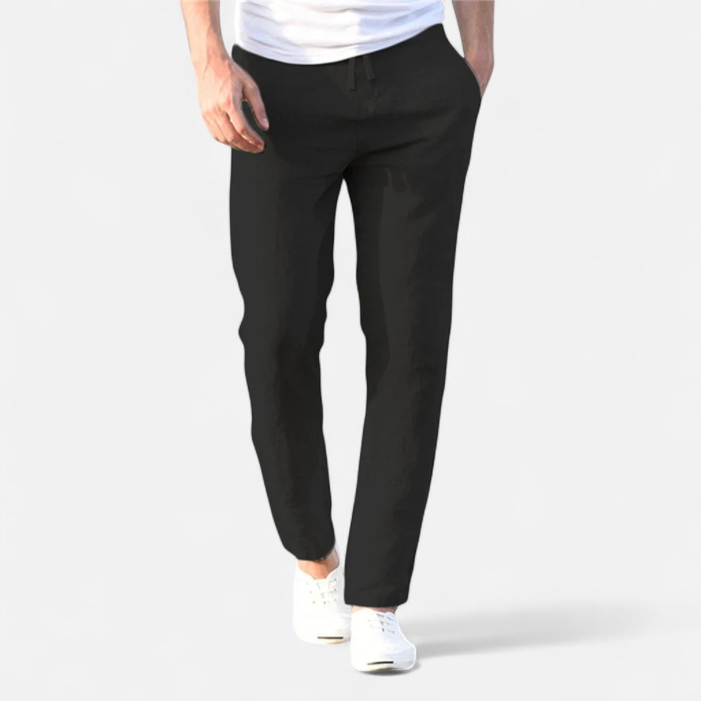 Celvarin | Men’s Premium Cotton-Linen Trousers with Elastic Waist