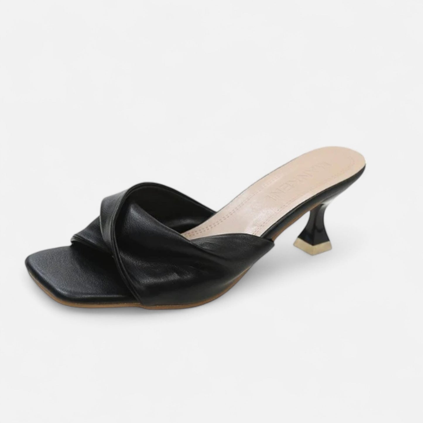 Celvarin | Dame Premium Spidse Slip-On Højhælede Mules