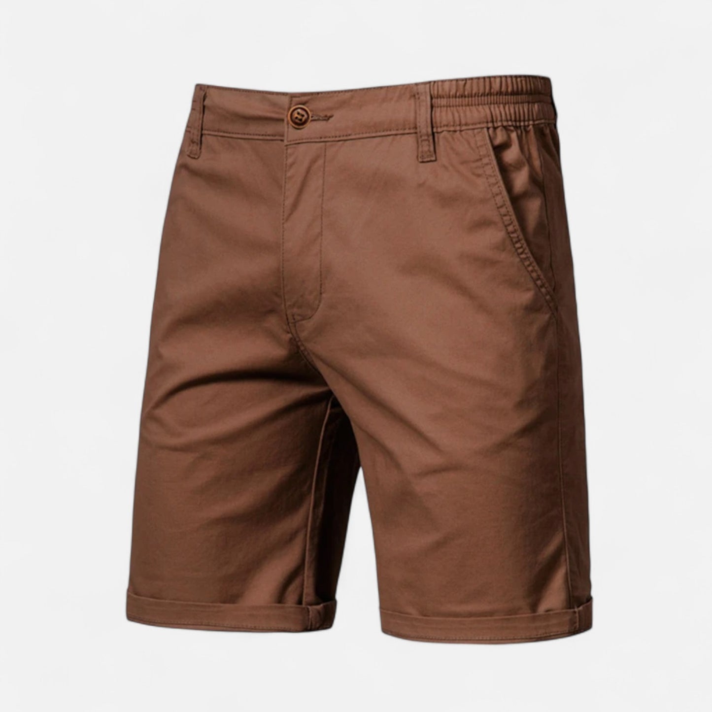 Celvarin | Men’s Premium Cotton Shorts with Elastic Waist