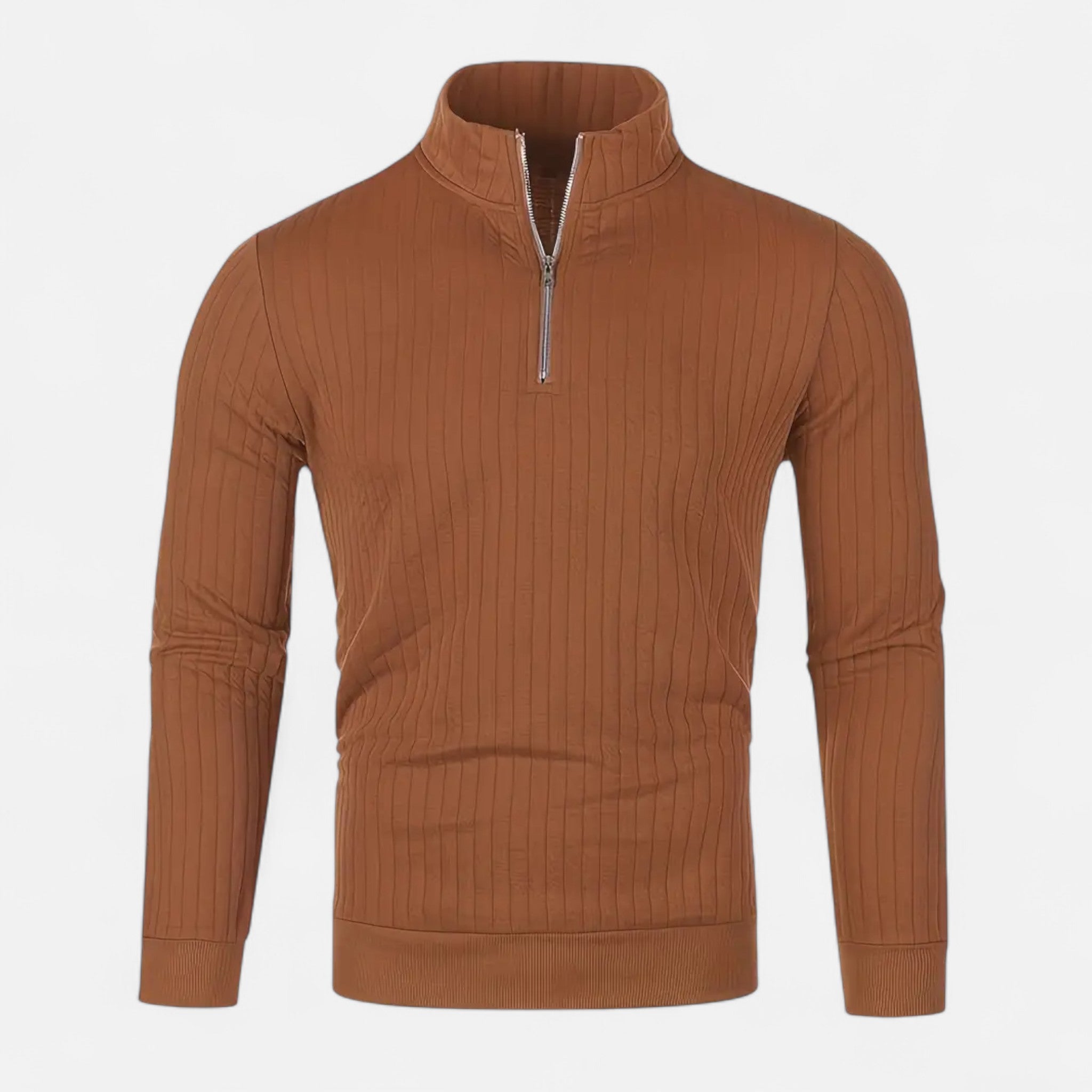 Men’s Quarter-Zip High Neck Sweater
