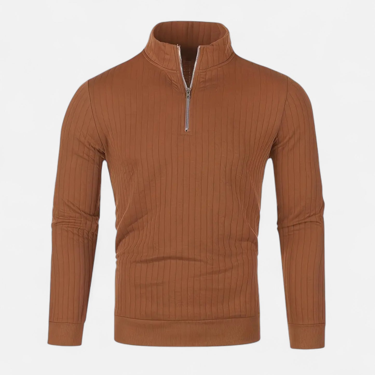 Celvarin | Men’s Quarter-Zip High Neck Sweater