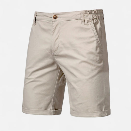 Celvarin | Men’s Premium Cotton Shorts with Elastic Waist