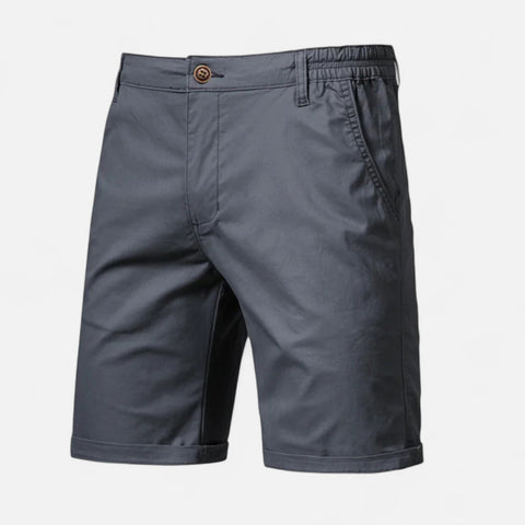 Celvarin | Men’s Premium Cotton Shorts with Elastic Waist