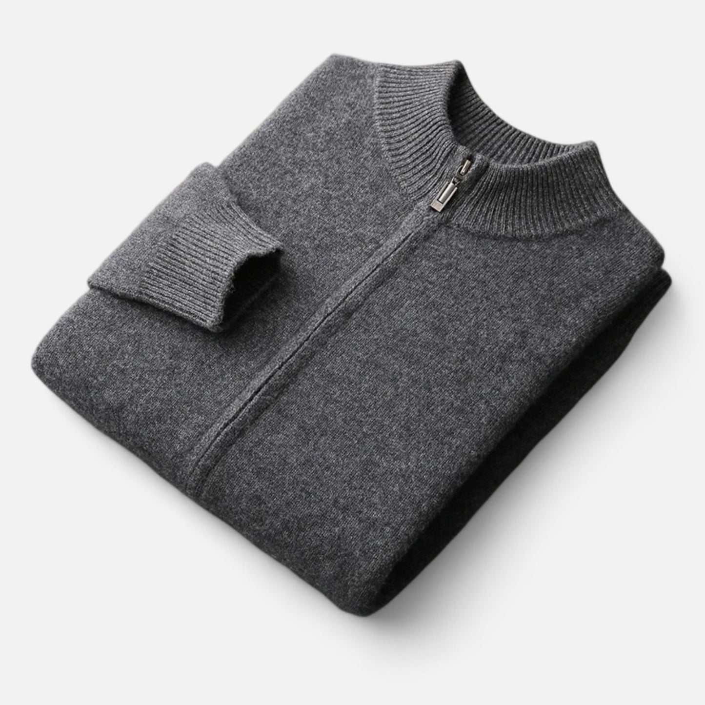 Celvarin | Men’s Merino Wool Zip Cardigan