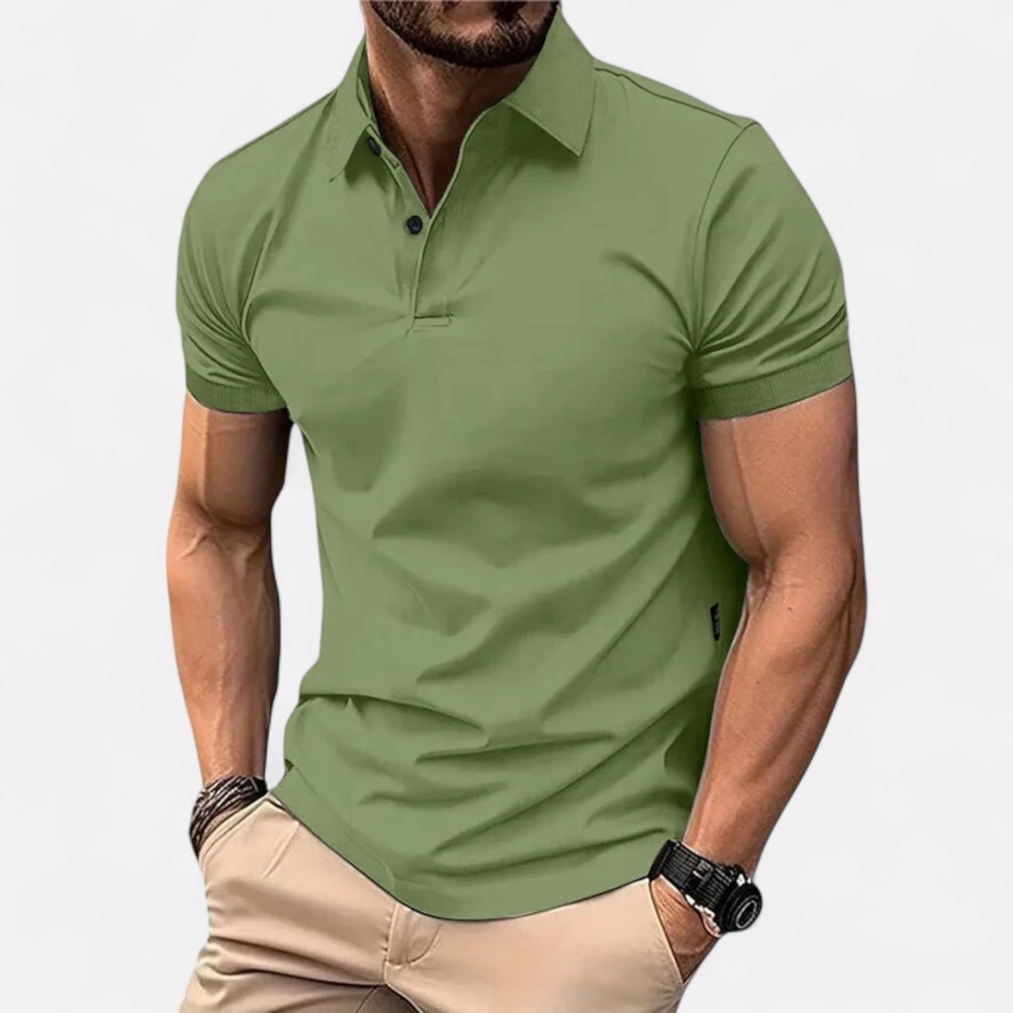 Celvarin | Men’s Premium Short-Sleeve Cotton Polo Shirt