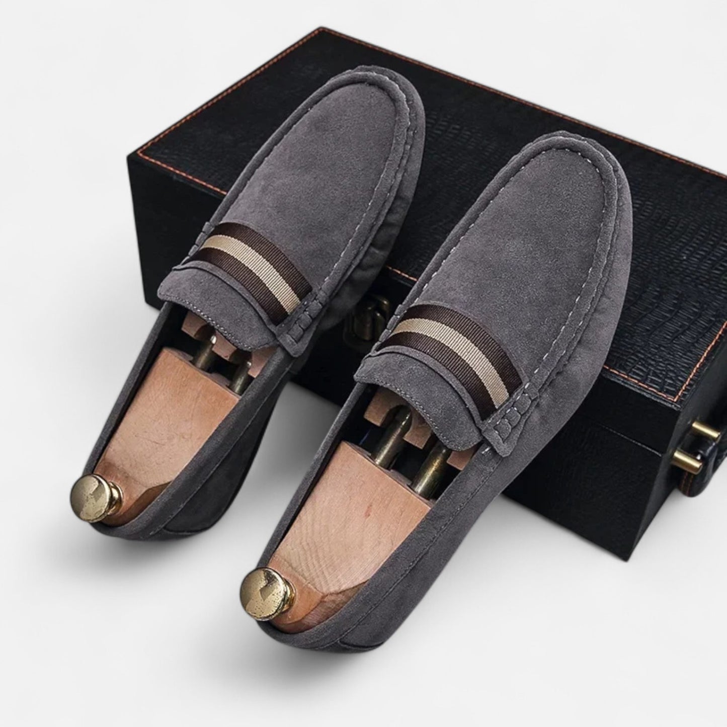 Celvarin | Men’s Premium Genuine Leather Slip-On Loafers – Soft Sole