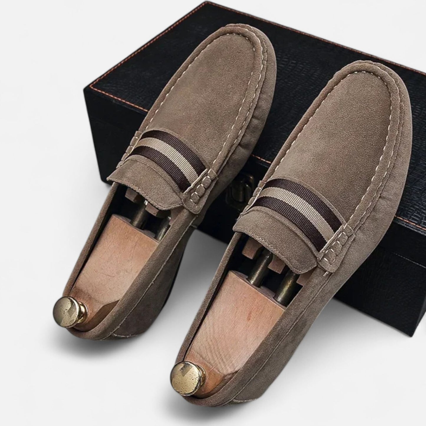 Celvarin | Men’s Premium Genuine Leather Slip-On Loafers – Soft Sole