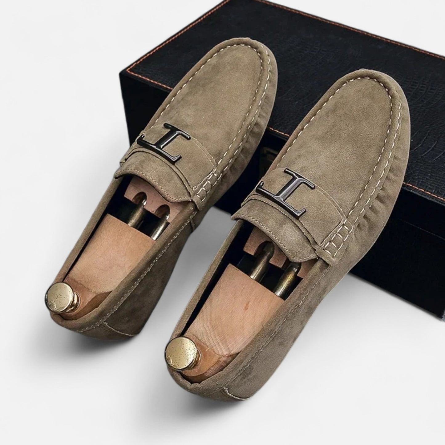 Celvarin | Men’s Premium Genuine Leather Slip-On Loafers – Soft Sole