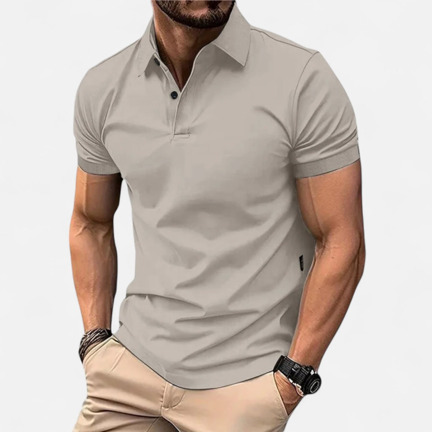 Celvarin | Men’s Premium Short-Sleeve Cotton Polo Shirt
