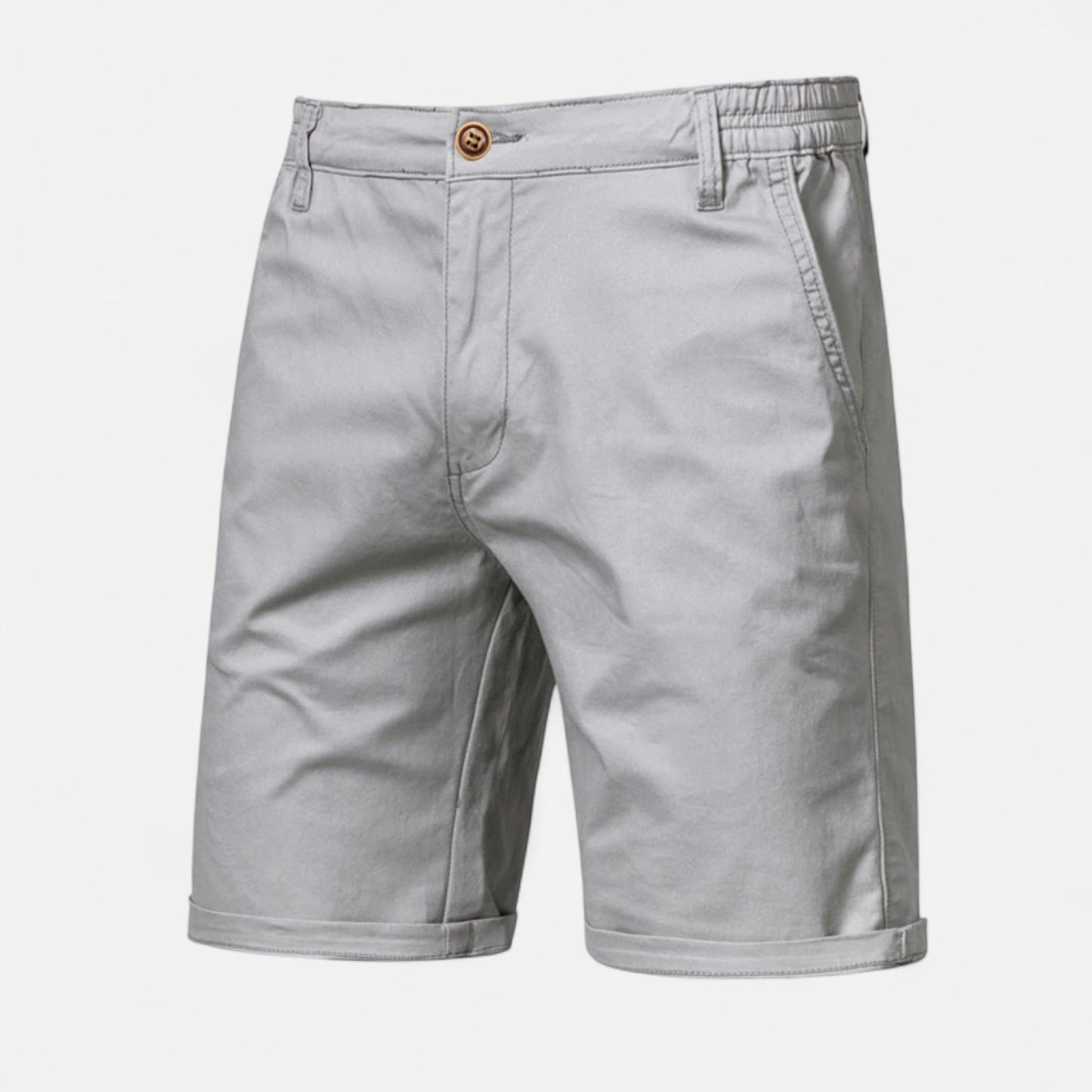 Celvarin | Men’s Premium Cotton Shorts with Elastic Waist