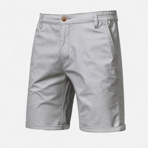 Celvarin | Men’s Premium Cotton Shorts with Elastic Waist