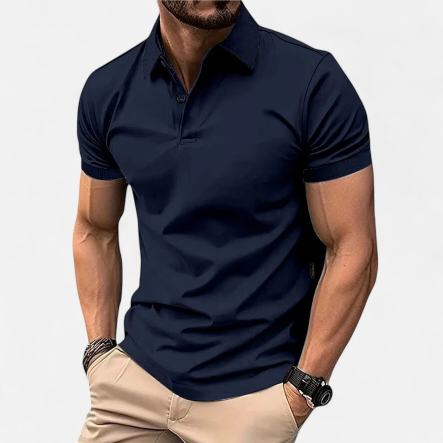 Celvarin | Men’s Premium Short-Sleeve Cotton Polo Shirt
